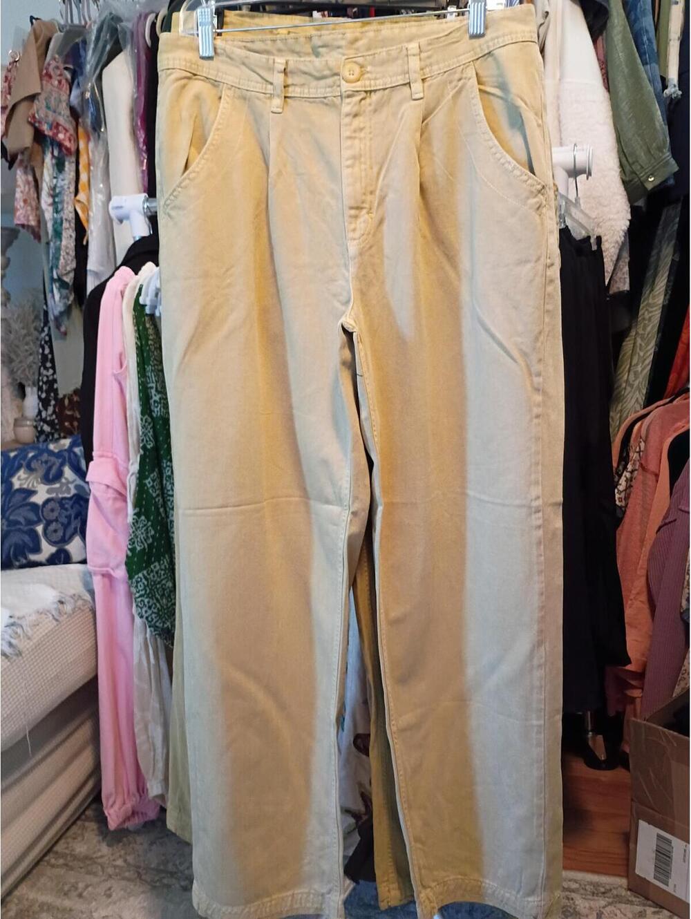 Free people khaki wide leg